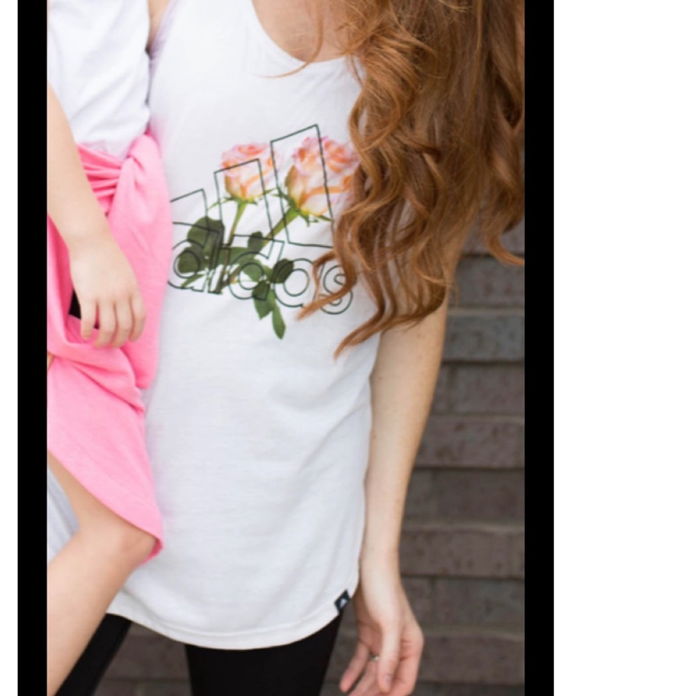 Super cute Adidas pink rose tank!